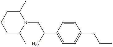  2-(2,6-dimethylpiperidin-1-yl)-1-(4-propylphenyl)ethan-1-amine