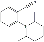 2-(2,6-dimethylpiperidin-1-yl)benzonitrile,,结构式