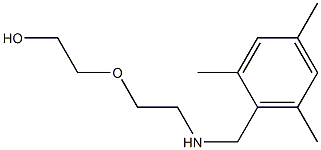 2-(2-{[(2,4,6-trimethylphenyl)methyl]amino}ethoxy)ethan-1-ol 结构式