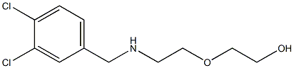 2-(2-{[(3,4-dichlorophenyl)methyl]amino}ethoxy)ethan-1-ol 化学構造式