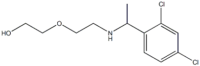 2-(2-{[1-(2,4-dichlorophenyl)ethyl]amino}ethoxy)ethan-1-ol 化学構造式