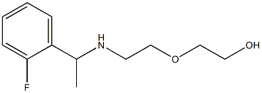 2-(2-{[1-(2-fluorophenyl)ethyl]amino}ethoxy)ethan-1-ol Struktur