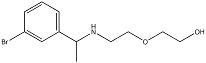 2-(2-{[1-(3-bromophenyl)ethyl]amino}ethoxy)ethan-1-ol 结构式