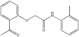  2-(2-acetylphenoxy)-N-(2-methylphenyl)acetamide