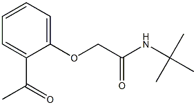 2-(2-acetylphenoxy)-N-(tert-butyl)acetamide,,结构式