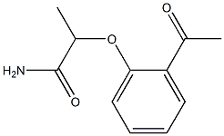 2-(2-acetylphenoxy)propanamide Structure