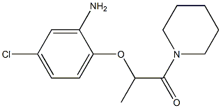 2-(2-amino-4-chlorophenoxy)-1-(piperidin-1-yl)propan-1-one Structure