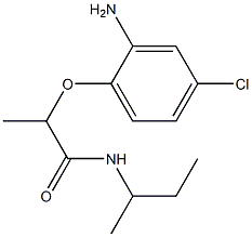 2-(2-amino-4-chlorophenoxy)-N-(butan-2-yl)propanamide Structure