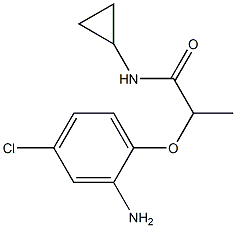 2-(2-amino-4-chlorophenoxy)-N-cyclopropylpropanamide|