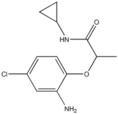 2-(2-amino-4-chlorophenoxy)-N-cyclopropylpropanamide Structure