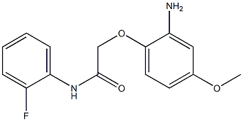 2-(2-amino-4-methoxyphenoxy)-N-(2-fluorophenyl)acetamide,,结构式