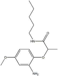 2-(2-amino-4-methoxyphenoxy)-N-pentylpropanamide 结构式