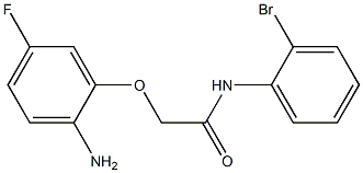 2-(2-amino-5-fluorophenoxy)-N-(2-bromophenyl)acetamide,,结构式