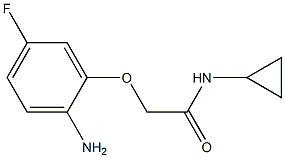 2-(2-amino-5-fluorophenoxy)-N-cyclopropylacetamide Structure