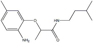  2-(2-amino-5-methylphenoxy)-N-(3-methylbutyl)propanamide