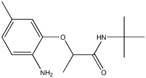 2-(2-amino-5-methylphenoxy)-N-tert-butylpropanamide 结构式