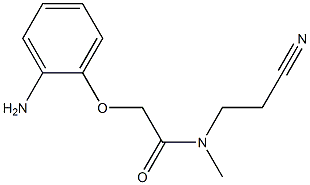 2-(2-aminophenoxy)-N-(2-cyanoethyl)-N-methylacetamide 结构式