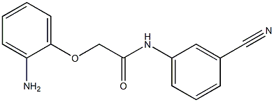 2-(2-aminophenoxy)-N-(3-cyanophenyl)acetamide 结构式