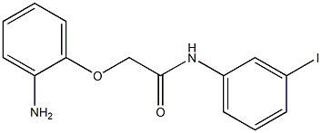 2-(2-aminophenoxy)-N-(3-iodophenyl)acetamide,,结构式