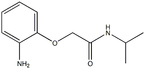 2-(2-aminophenoxy)-N-isopropylacetamide 结构式