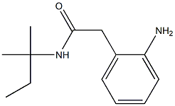 2-(2-aminophenyl)-N-(1,1-dimethylpropyl)acetamide 化学構造式