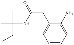 2-(2-aminophenyl)-N-(1,1-dimethylpropyl)acetamide Struktur