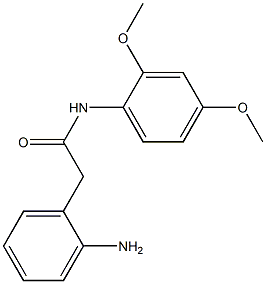 2-(2-aminophenyl)-N-(2,4-dimethoxyphenyl)acetamide,,结构式