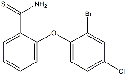  2-(2-bromo-4-chlorophenoxy)benzene-1-carbothioamide