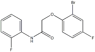 2-(2-bromo-4-fluorophenoxy)-N-(2-fluorophenyl)acetamide Structure