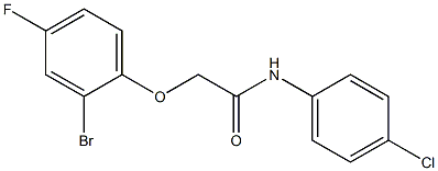 2-(2-bromo-4-fluorophenoxy)-N-(4-chlorophenyl)acetamide Structure