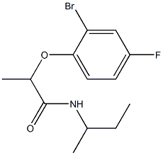 2-(2-bromo-4-fluorophenoxy)-N-(butan-2-yl)propanamide|