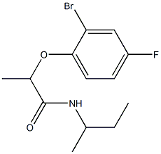 2-(2-bromo-4-fluorophenoxy)-N-(butan-2-yl)propanamide