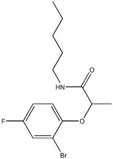 2-(2-bromo-4-fluorophenoxy)-N-pentylpropanamide