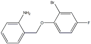 2-(2-bromo-4-fluorophenoxymethyl)aniline Structure