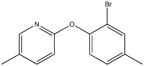 2-(2-bromo-4-methylphenoxy)-5-methylpyridine 化学構造式