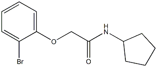 2-(2-bromophenoxy)-N-cyclopentylacetamide 结构式