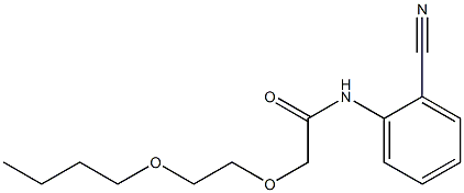 2-(2-butoxyethoxy)-N-(2-cyanophenyl)acetamide Structure