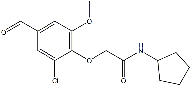 2-(2-chloro-4-formyl-6-methoxyphenoxy)-N-cyclopentylacetamide