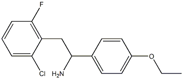 2-(2-chloro-6-fluorophenyl)-1-(4-ethoxyphenyl)ethan-1-amine,,结构式
