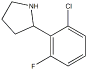 2-(2-chloro-6-fluorophenyl)pyrrolidine Struktur