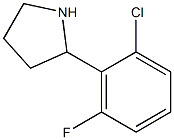 2-(2-chloro-6-fluorophenyl)pyrrolidine Structure