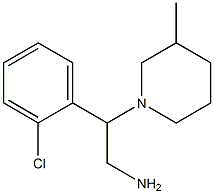 2-(2-chlorophenyl)-2-(3-methylpiperidin-1-yl)ethanamine Struktur