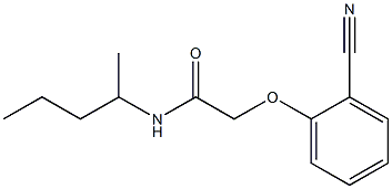 2-(2-cyanophenoxy)-N-(1-methylbutyl)acetamide Structure