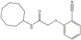 2-(2-cyanophenoxy)-N-cyclooctylacetamide Structure