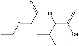 2-(2-ethoxyacetamido)-3-methylpentanoic acid Structure