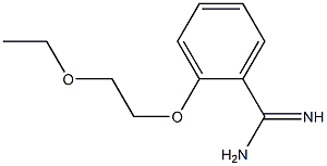 2-(2-ethoxyethoxy)benzene-1-carboximidamide 化学構造式