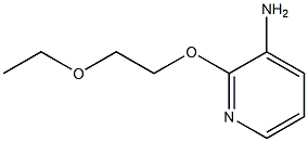 2-(2-ethoxyethoxy)pyridin-3-amine 化学構造式