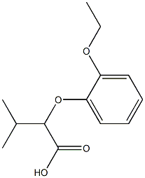 2-(2-ethoxyphenoxy)-3-methylbutanoic acid Structure