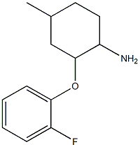 2-(2-fluorophenoxy)-4-methylcyclohexanamine Struktur
