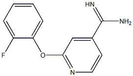 2-(2-fluorophenoxy)pyridine-4-carboximidamide,,结构式